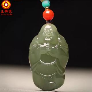 玉御缘原创青玉玉佛吊坠和田玉弥勒佛玉石挂件佛公笑佛玉坠大肚佛男女